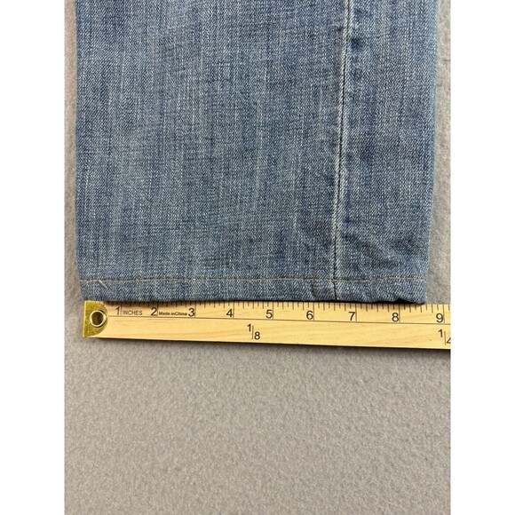 Levis 501 Jeans 34x27 Blue Button Fly Regular Fit Straight Leg Light Tag 34x30 - Picture 8 of 15